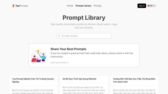 Create Professional AI Prompts